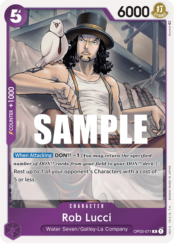 One Piece Card Game: Rob Lucci - EN - OP03-071 (Pillars of Strength, R)