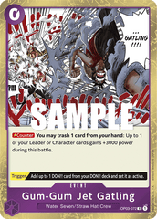 One Piece Card Game: Gum-Gum Jet Gatling - EN - OP03-072 (Pillars of Strength, R)