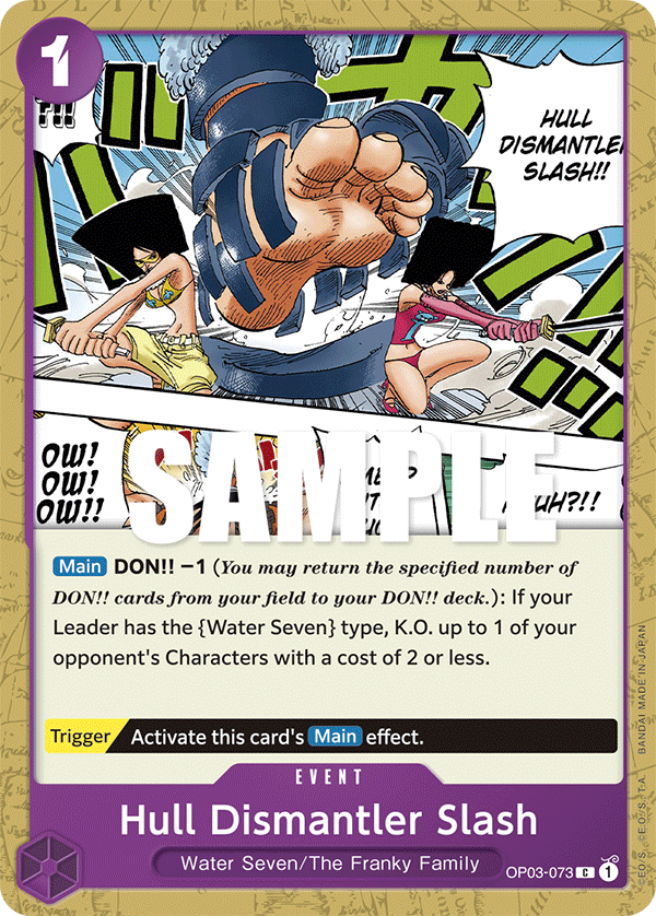 One Piece Card Game: Hull Dismantler Slash - EN - OP03-073 (Pillars of Strength, C)
