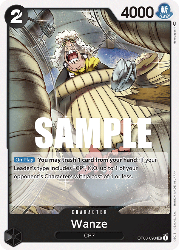 One Piece Card Game: Wanze - EN - OP03-093 (Pillars of Strength, UC)