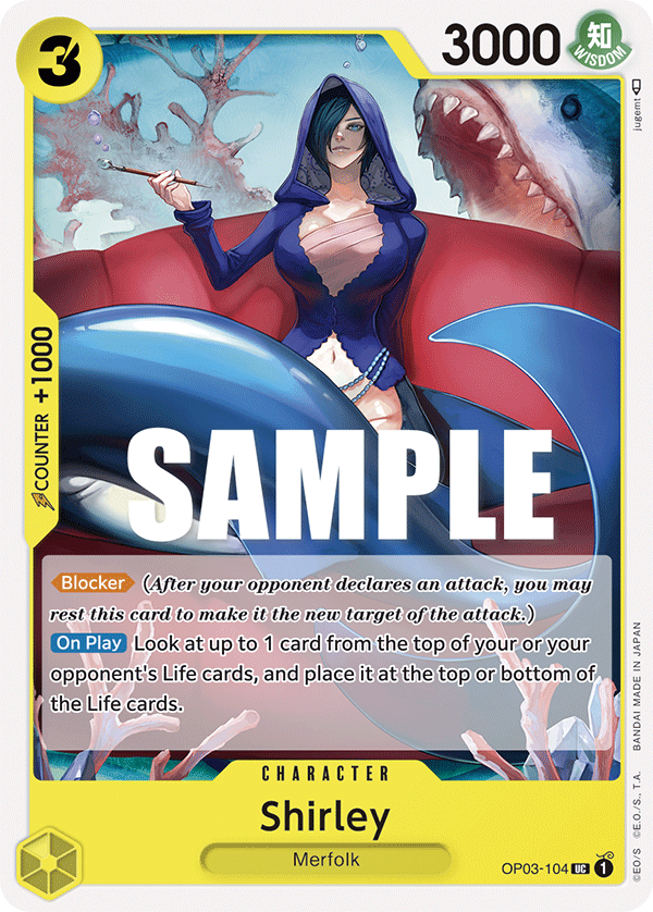 One Piece Card Game: Shirley - EN - OP03-104 (Pillars of Strength, UC)