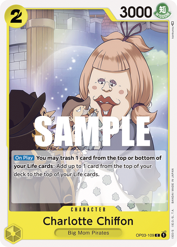 One Piece Card Game: Charlotte Chiffon - EN - OP03-109 (Pillars of Strength, C)