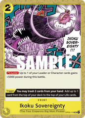 One Piece Card Game: Ikoku Sovereignty - EN - OP03-118 (Pillars of Strength, UC)