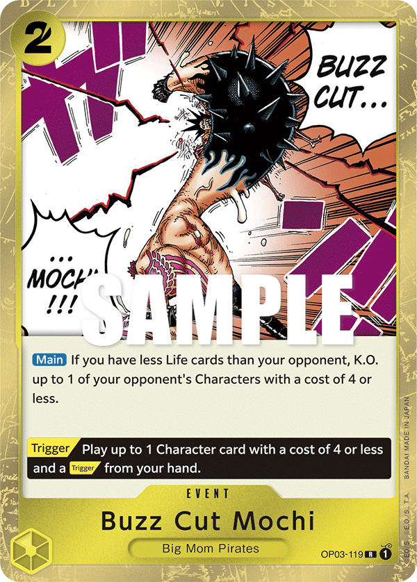 One Piece Card Game: Buzz Cut Mochi - EN - OP03-119 (Pillars of Strength, R)