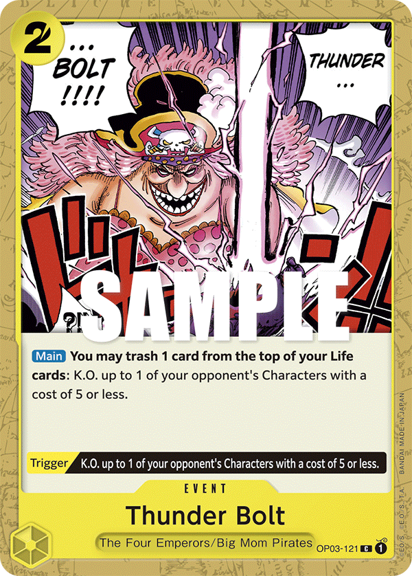 One Piece Card Game: Thunder Bolt - EN - OP03-121 (Pillars of Strength, C)