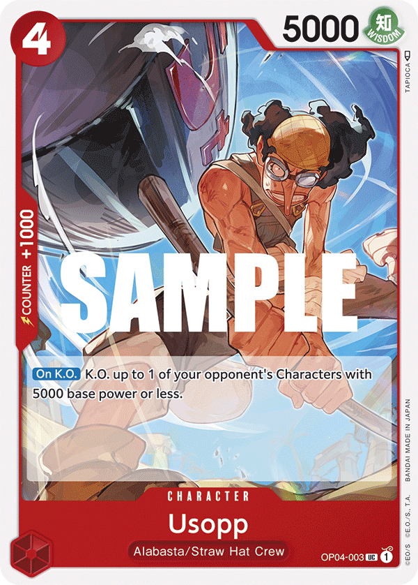 One Piece Card Game: Usopp - EN - OP04-003 (Kingdoms of Intrigue, UC)