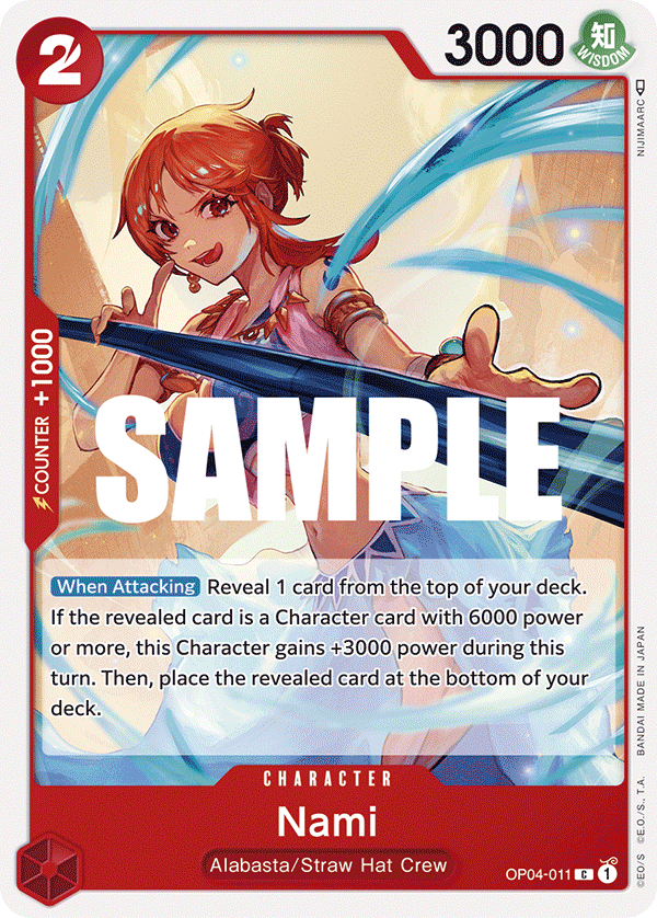 One Piece Card Game: Nami - EN - OP04-011 (Kingdoms of Intrigue, C)