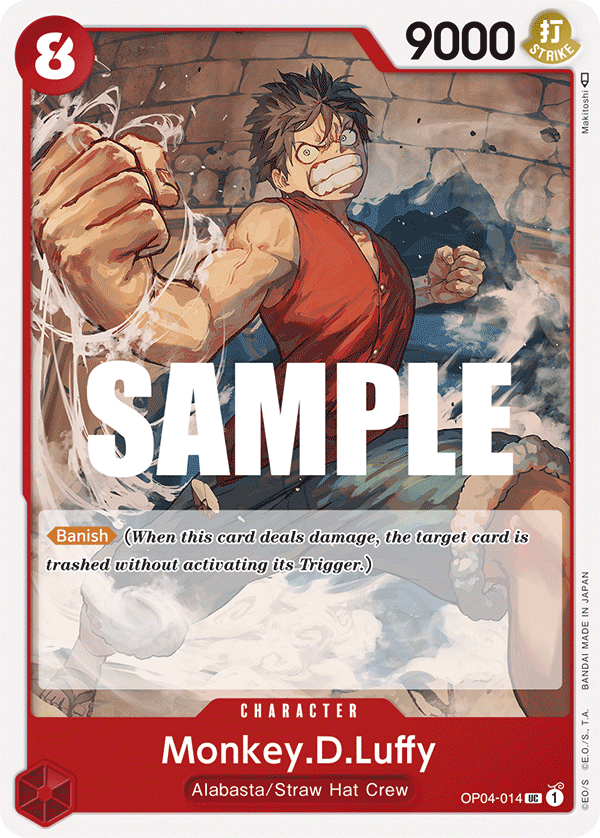 One Piece Card Game: Monkey.D.Luffy - EN - OP04-14 (Kingdoms of Intrigue, UC)