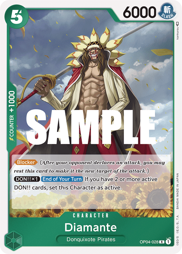 One Piece Card Game: Diamante - EN - OP04-028 (Kingdoms of Intrigue, R)