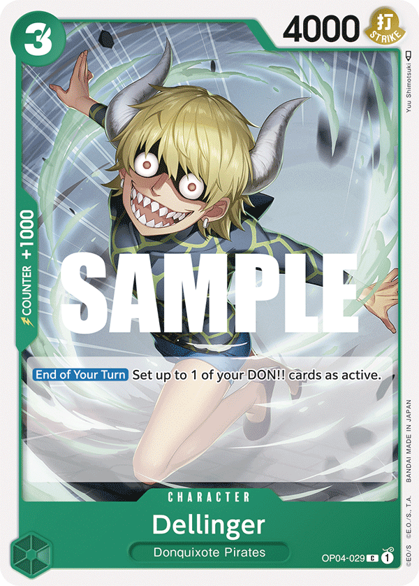 One Piece Card Game: Dellinger - EN - OP04-029 (Kingdoms of Intrigue, C)