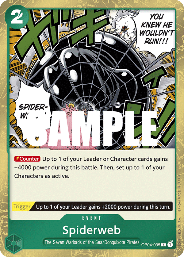 One Piece Card Game: Spiderweb - EN - OP04-035 (Kingdoms of Intrigue, R)