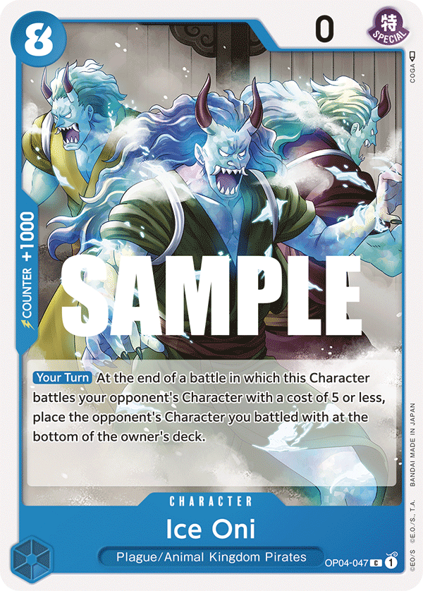 One Piece Card Game: Ice Oni - EN - OP04-047 (Kingdoms of Intrigue, C)