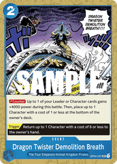 One Piece Card Game: Dragon Twister Demolition Breath - EN - OP04-057 (Kingdoms of Intrigue, UC)