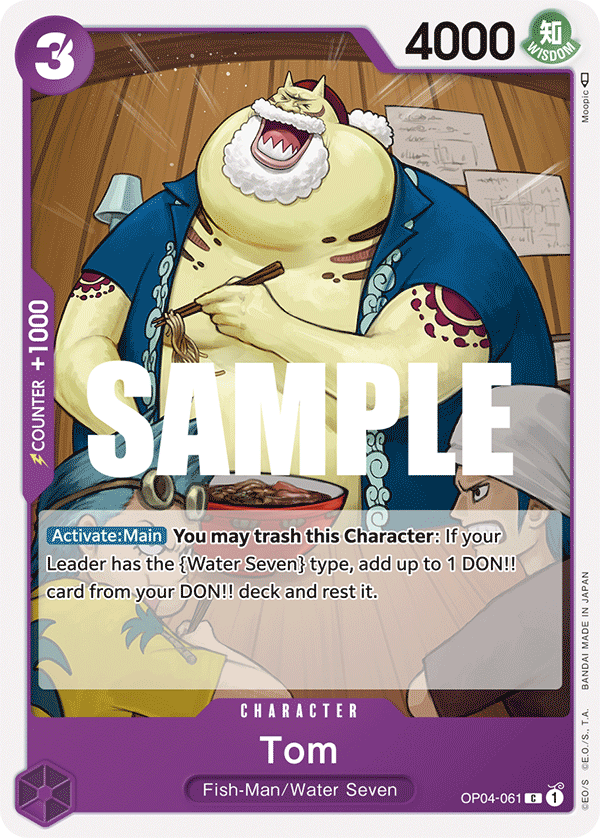 One Piece Card Game: Tom - EN - OP04-061 (Kingdoms of Intrigue, C)
