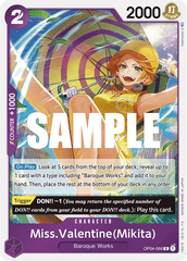 One Piece Card Game: Miss.Valentine(Mikita) - EN - OP04-066 (Kingdoms of Intrigue, R)
