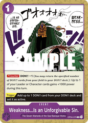 One Piece Card Game: Weakness...Is an Unforgivable Sin. - EN - OP04-076 (Kingdoms of Intrigue, C)