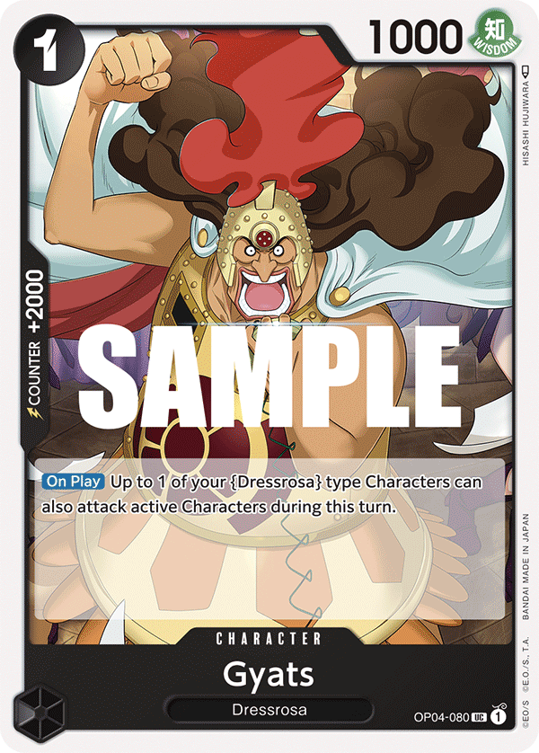 One Piece Card Game: Gyats - EN - OP04-080 (Kingdoms of Intrigue, UC)