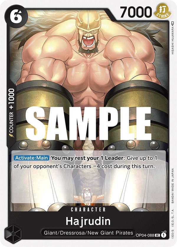 One Piece Card Game: Hajrudin - EN - OP04-088 (Kingdoms of Intrigue, UC)