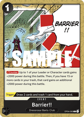 One Piece Card Game: Barrier!! - EN - OP04-095 (Kingdoms of Intrigue, C)