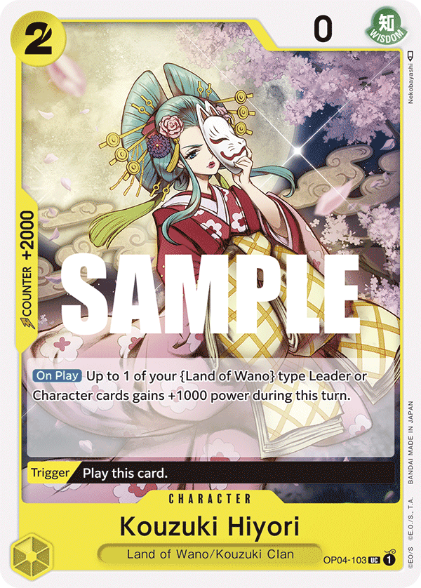One Piece Card Game: Kouzuki Hiyori - EN - OP04-103 (Kingdoms of Intrigue, UC)