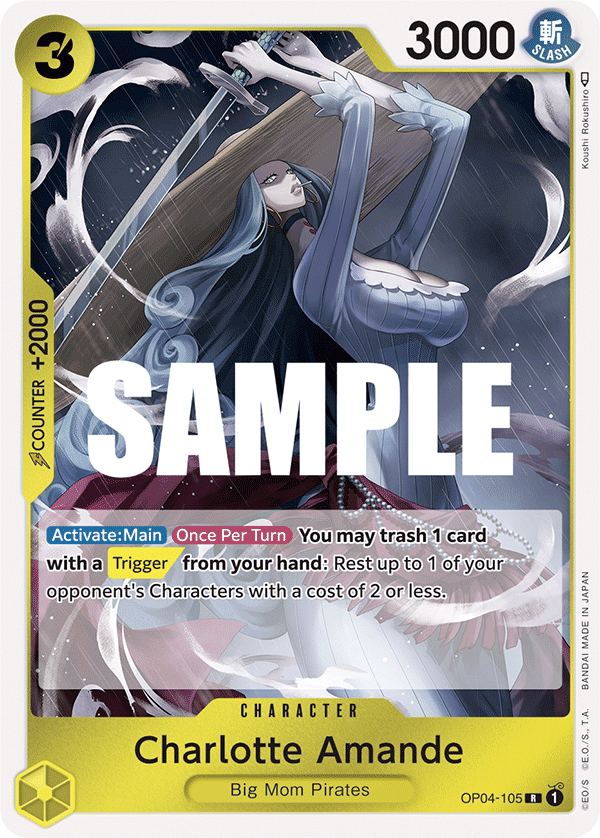 One Piece Card Game: Charlotte Amande - EN - OP04-105 (Kingdoms of Intrigue, R)