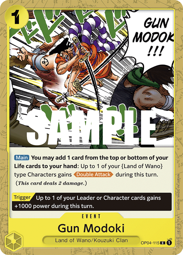 One Piece Card Game: Gun Modoki - EN - OP04-115 (Kingdoms of Intrigue, C)