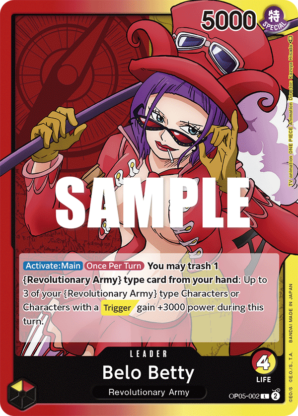 One Piece Card Game: Belo Betty - EN - OP05-002 (Awakening of The New Era, L)