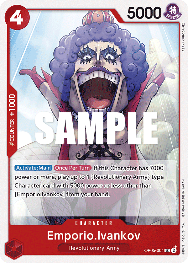One Piece Card Game: Emporio.Ivankov - EN - OP05-004 (Awakening of The New Era, UC)