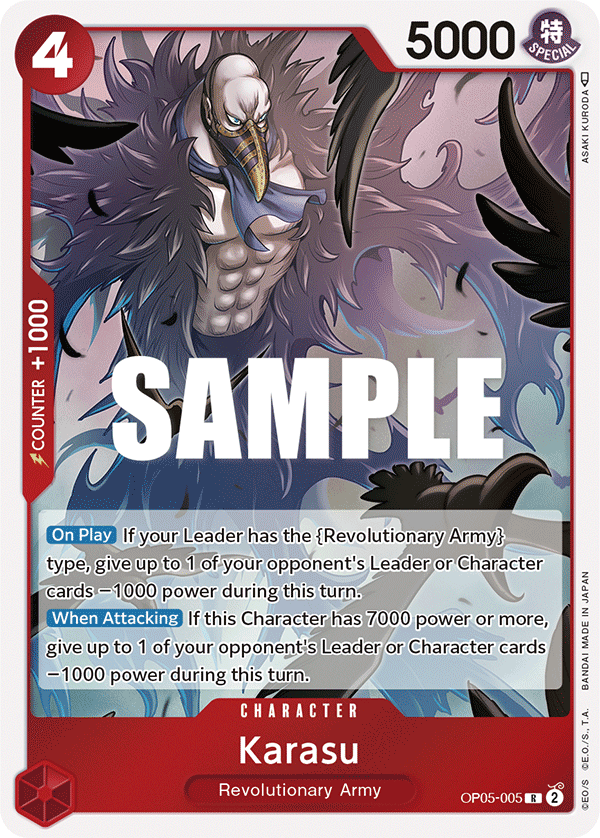 One Piece Card Game: Karasu - EN - OP05-005 (Awakening of The New Era, R)