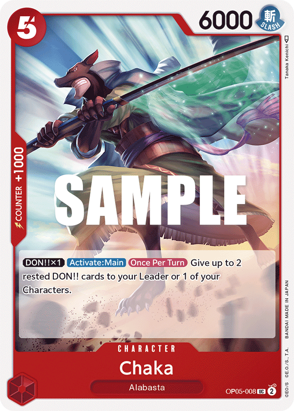 One Piece Card Game: Chaka - EN - OP05-008 (Awakening of The New Era, UC)