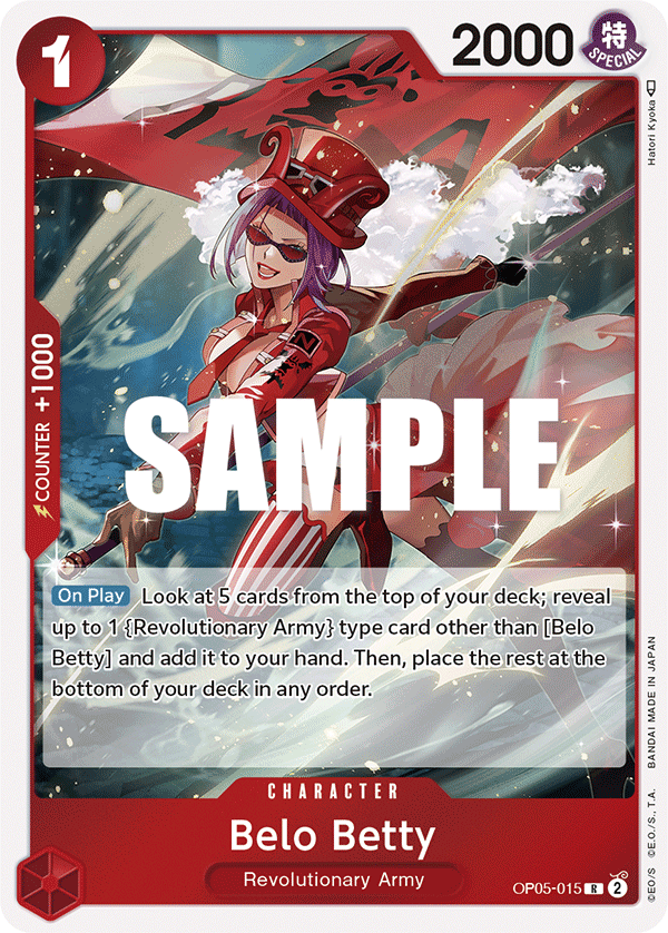 One Piece Card Game: Belo Betty - EN - OP05-015 (Awakening of The New Era, R)