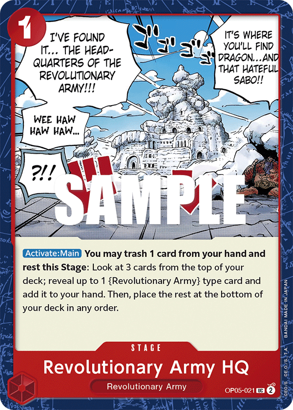 One Piece Card Game: Revolutionary Army HQ - EN - OP05-021 (Awakening of The New Era, UC)