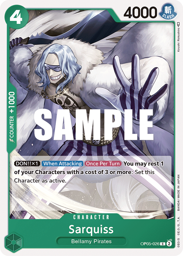 One Piece Card Game: Sarquiss - EN - OP05-026 (Awakening of The New Era, C)