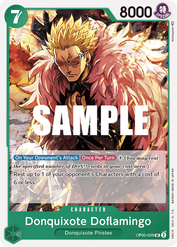 One Piece Card Game: Donquixote Doflamingo - EN - OP05-029 (Awakening of The New Era, UC)