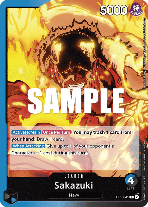 One Piece Card Game: Sakazuki - EN - OP05-041 (Awakening of The New Era, L)