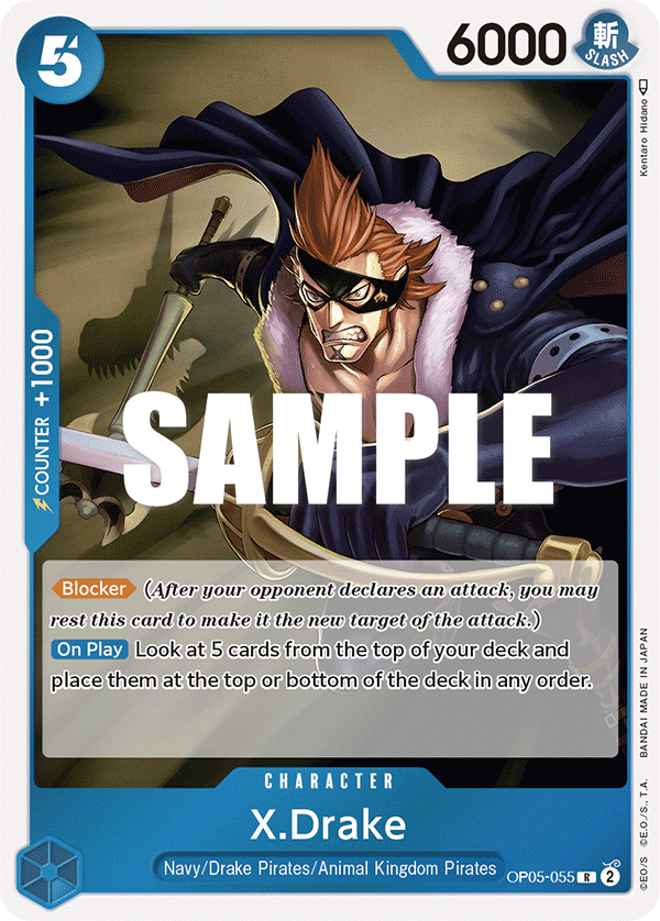 One Piece Card Game: X.Drake - EN - OP05-055 (Awakening of The New Era, R)
