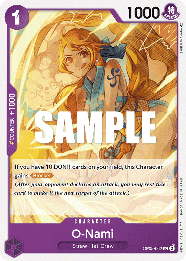One Piece Card Game: O-Nami - EN - OP05-062 (Awakening of The New Era, UC)