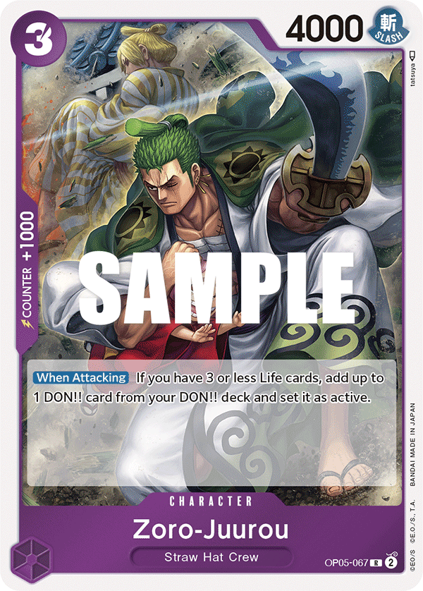 One Piece Card Game: Zoro-Juurou - EN - OP05-067 (Awakening of The New Era, R)