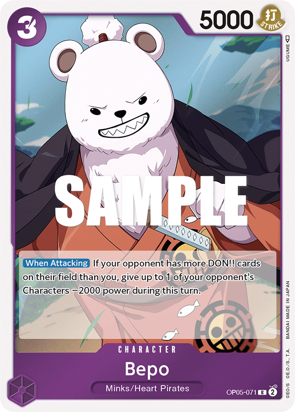 One Piece Card Game: Bepo - EN - OP05-071 (Awakening of The New Era, R)