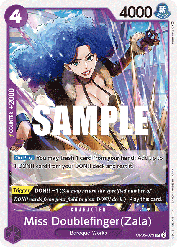 One Piece Card Game: Miss Doublefinger(Zala) - EN - OP05-073 (Awakening of The New Era, UC)