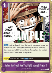 One Piece Card Game: When You're at Sea You Fight against Pirates!! - EN - OP05-076 (Awakening of The New Era, R)