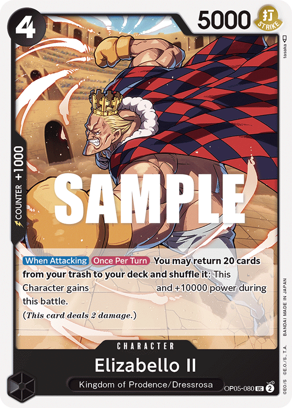 One Piece Card Game: Elizabello II - EN - OP05-080 (Awakening of The New Era, UC)