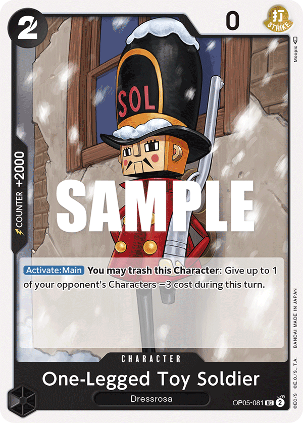 One Piece Card Game: One-Legged Toy Soldier - EN - OP05-081 (Awakening of The New Era, UC)