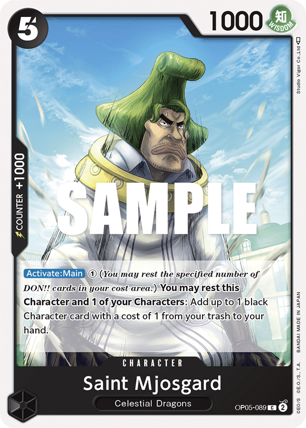 One Piece Card Game: Saint Mjosgard - EN - OP05-089 (Awakening of The New Era, C)