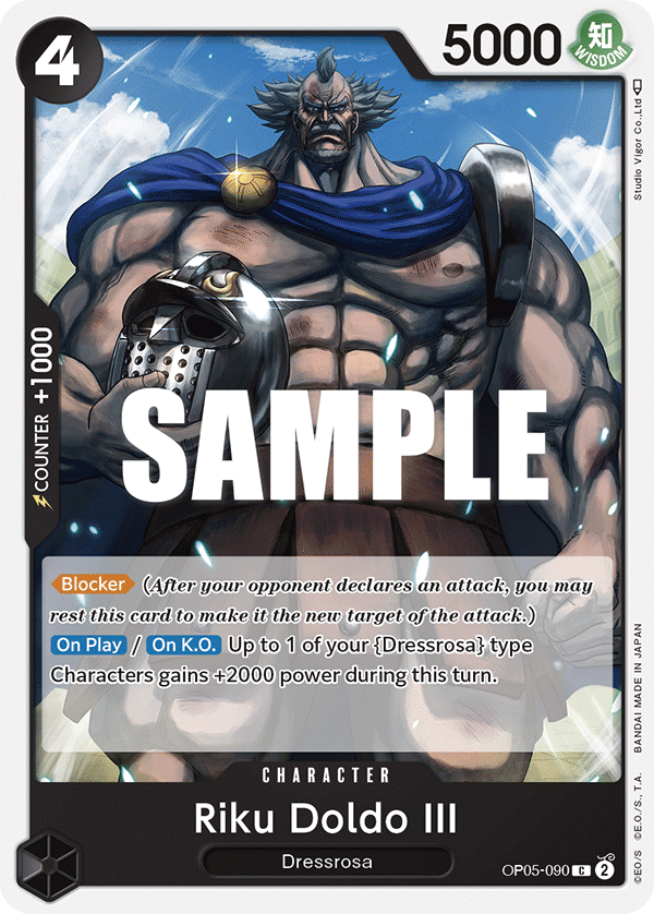 One Piece Card Game: Riku Doldo III - EN - OP05-090 (Awakening of The New Era, C)