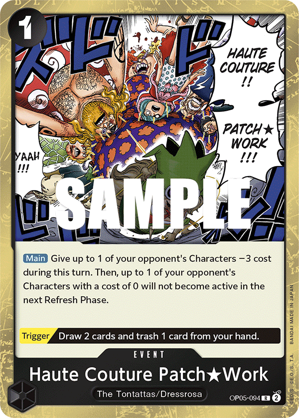One Piece Card Game: Haute Couture Patch★Work - EN - OP05-094 (Awakening of The New Era, R)