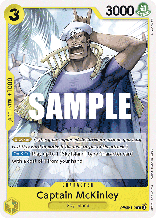 One Piece Card Game: Captain McKinley - EN - OP05-112 (Awakening of The New Era, C)