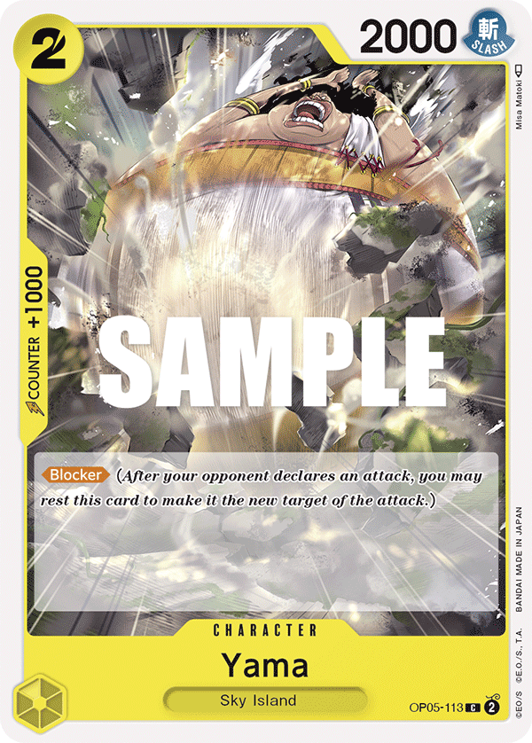 One Piece Card Game: Yama - EN - OP05-113 (Awakening of The New Era, C)