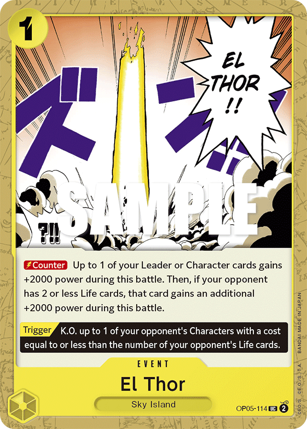 One Piece Card Game: El Thor - EN - OP05-114 (Awakening of The New Era, UC)