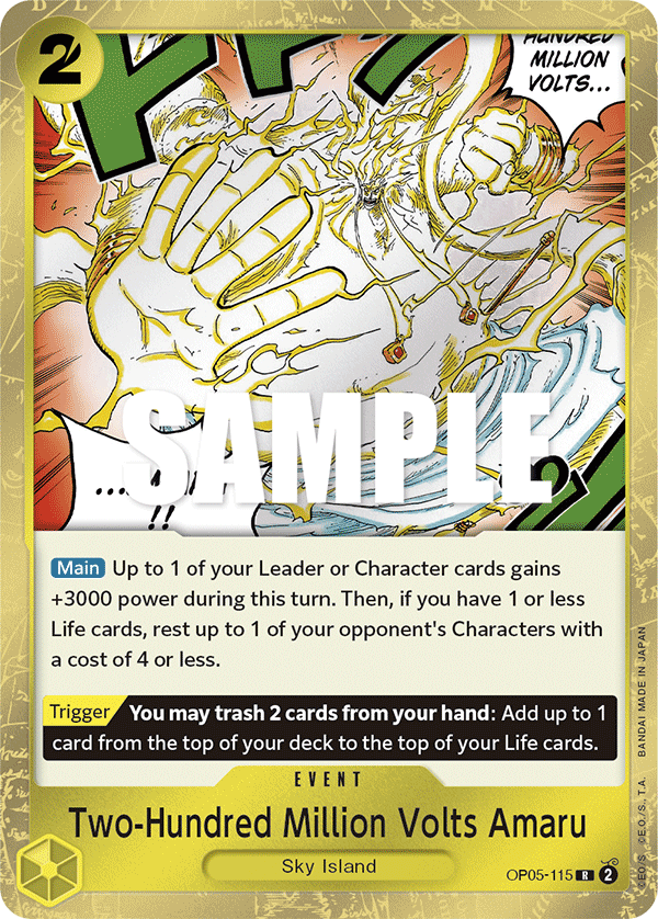 One Piece Card Game: Two-Hundred Million Volts Amaru - EN - OP05-115 (Awakening of The New Era, R)